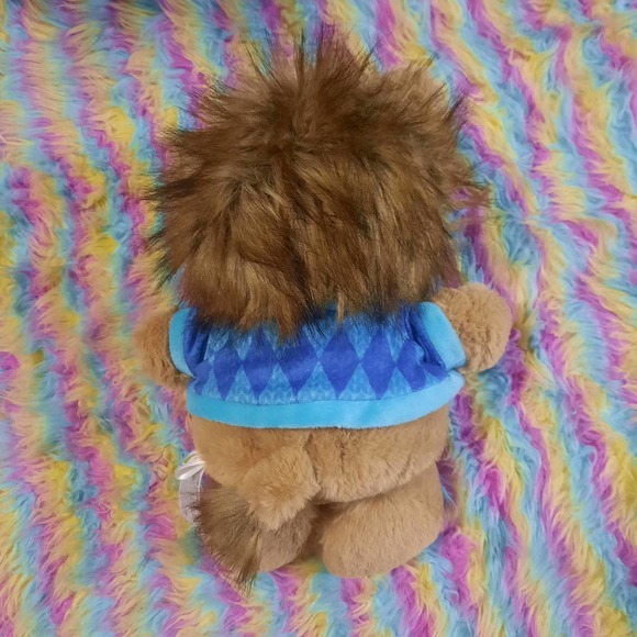 NWT 2021 Wondershop Lion with shirt fuzzy soft cuddly Plush Stuffed Animal 15" - Picture 2 of 8